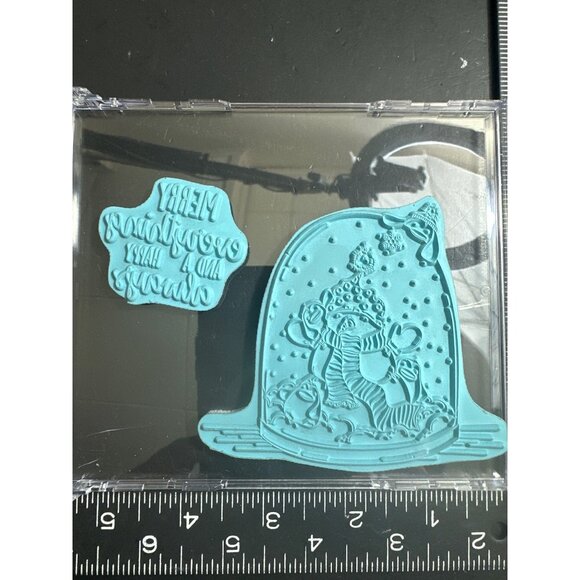 Stamping Bella Merry Everything Snow Globe Rubber Stamp Set - Picture 2 of 2